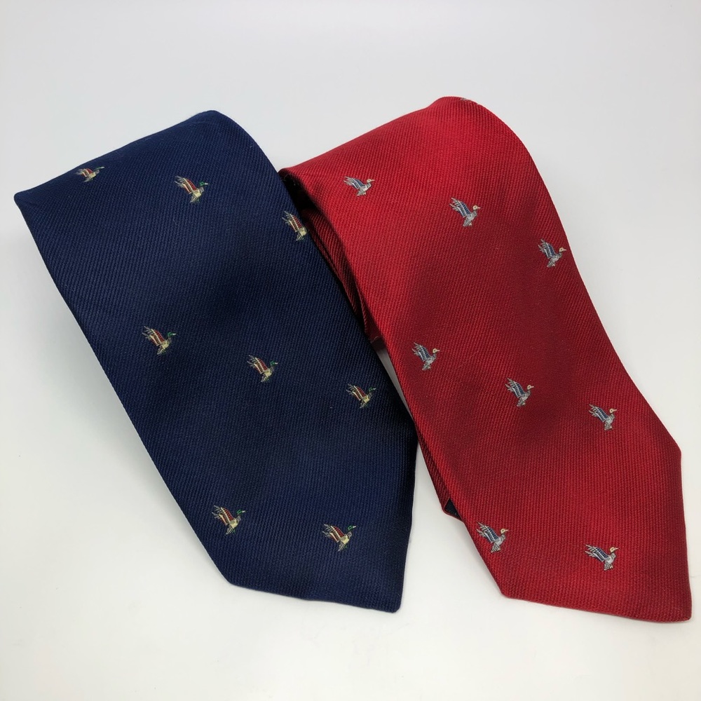 LANDS’ END 100% SILK NECK TIES